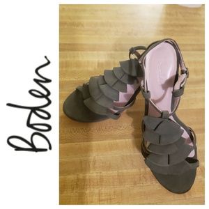 Boden, New, 9/39, Grey, Sandals w/ Heels, New